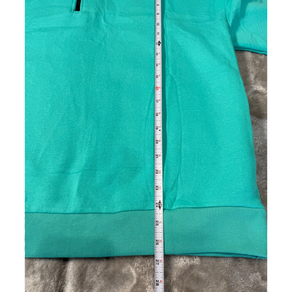 Green Mock Neck Oversized Sweatshirt Womens Size L Casual Athleisure - Picture 4 of 5